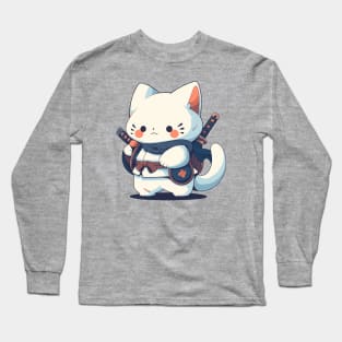 Samurai cat Long Sleeve T-Shirt